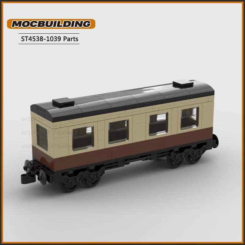 فيلم قطار عتيق MOC اللبنات مدينة تكنولوجيا الطوب نموذج لتقوم بها بنفسك تجميع ألعاب نقل المركبات هدايا عيد الميلاد