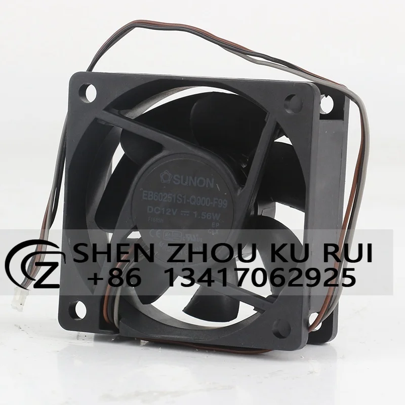 

SUNON 6025 DC12V 1.56W 6cm BenQ ML6540 projector fan Cooling fan B60251S1-Q000-F99 60*60*25MM