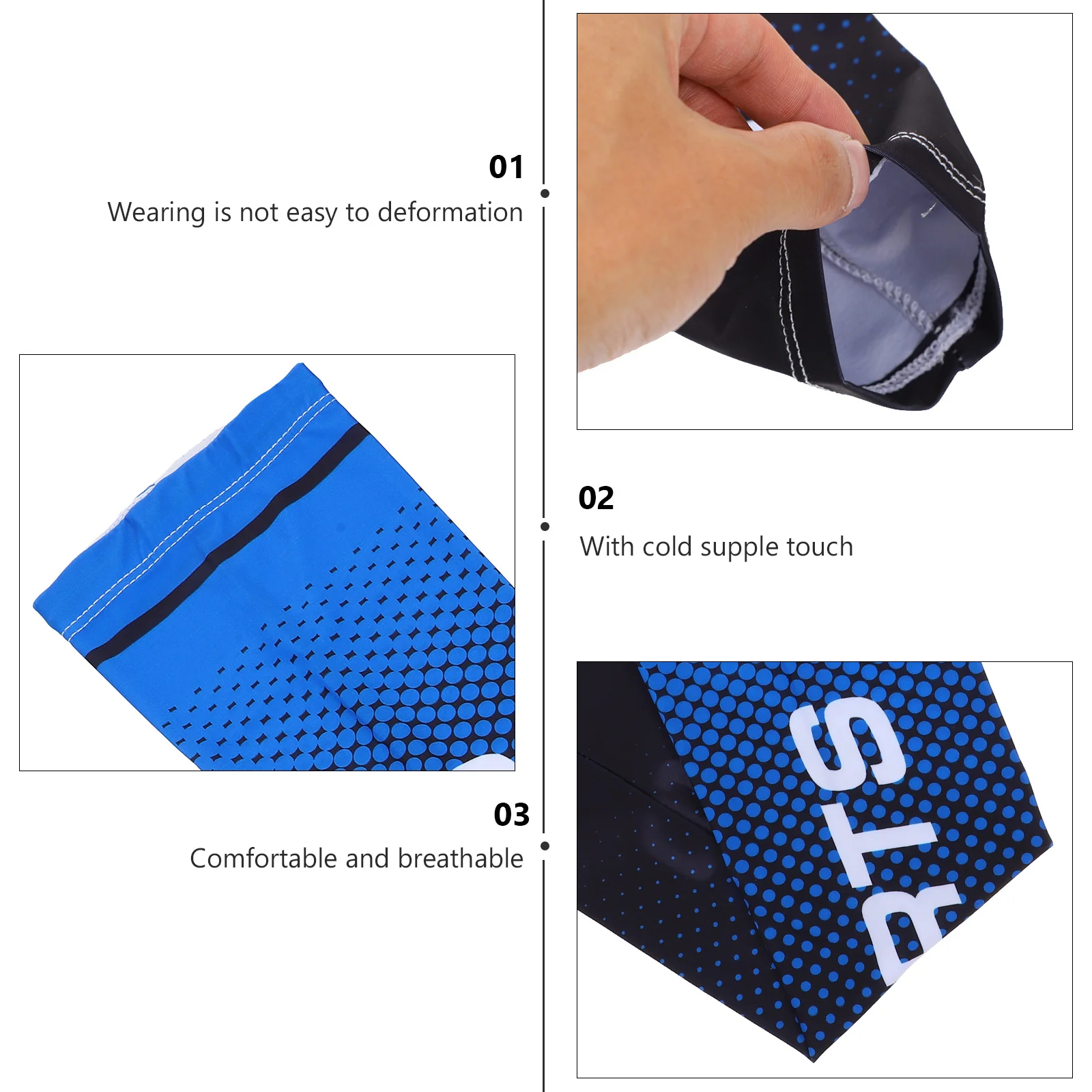 1 مجموعة واقية من الشمس الأكمام ألياف الحرير الجليد الصيف واقي للذراع تنفس خفيفة الوزن دعامة كوع غطاء ذراع واقية للخارجية #6