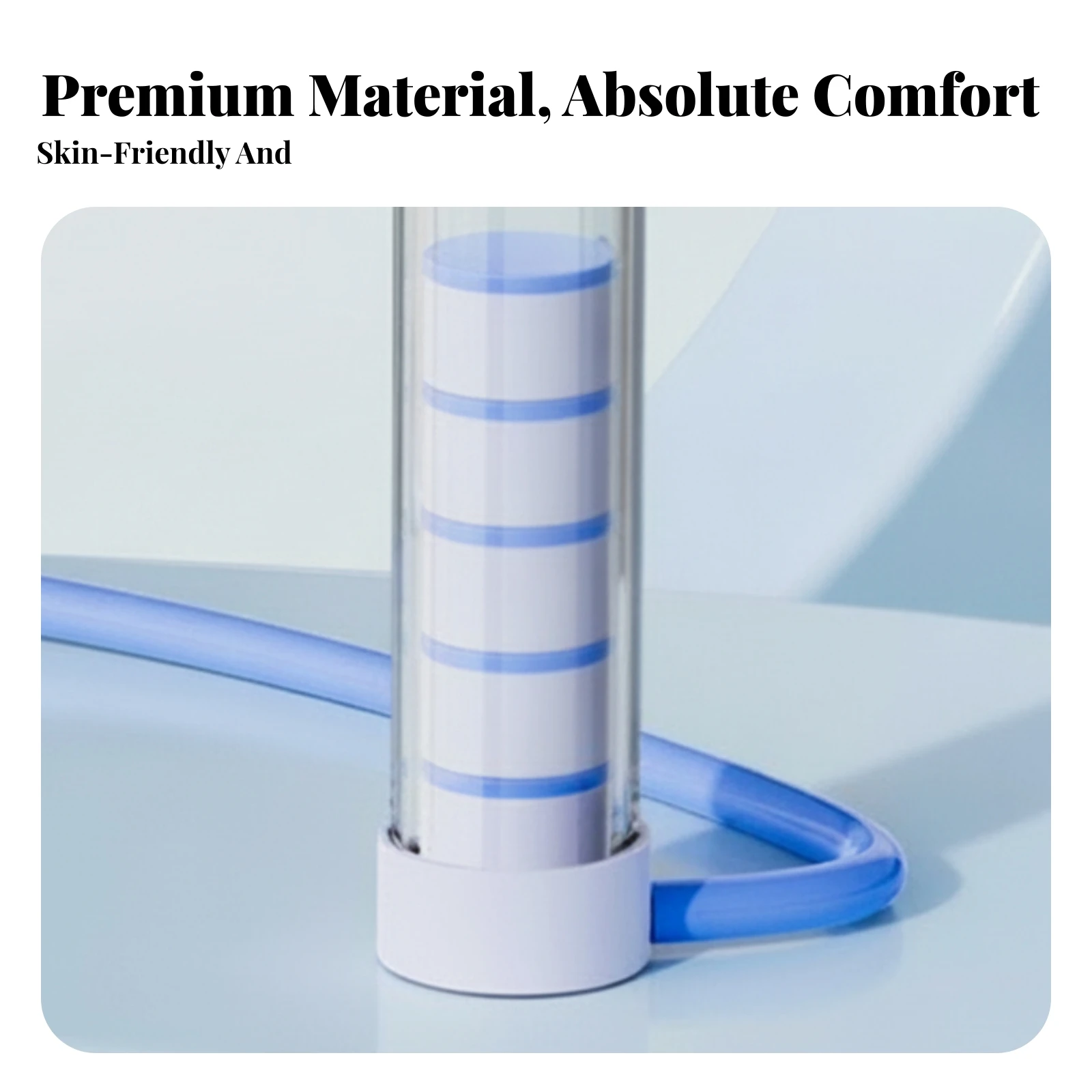 Respiratory Muscle Coach Mouthpiece Breathing Exercise Device Flexible Tube Lung Exerciser Handheld Breathing Coach Compact