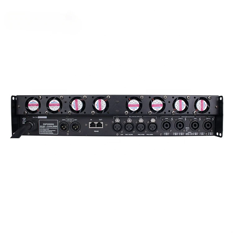 Class D Dsp audio ampli 4 channel amplifier with display volume control