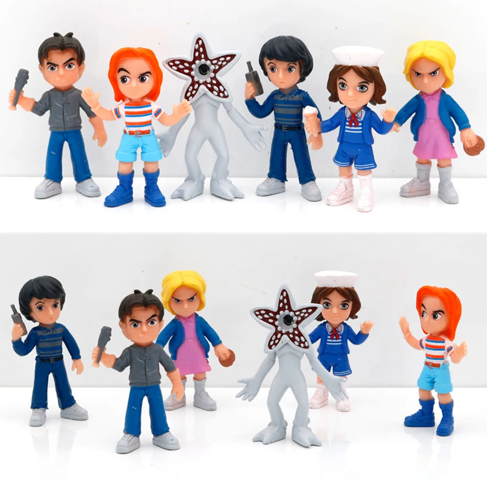 2026 جديد غريب Q نسخة الأشياء أنيمي الوحش قصة رجل الأكل زهرة دمية لعبة مجسمة سطح المكتب زينة زخرفية حقيبة 6 أنماط #1