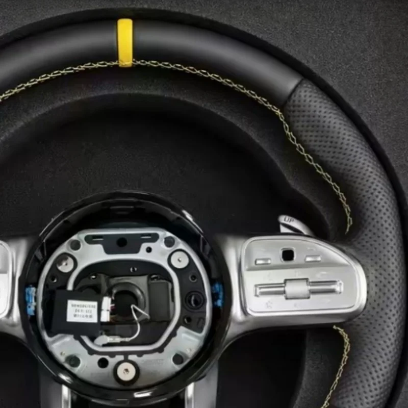 Customized Leather For Mercedes AMG C E S G-Class GT W213 W205 Steering WheeI Car Interior Accessories - view 2
