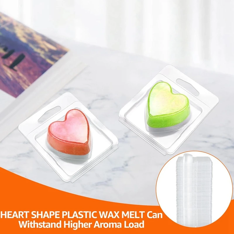 150Pack Wax Melt Container 1.3 Oz Plastic Wax Melt Set For Wax Melts Clear Wax Flip Top, Empty Candle Melt