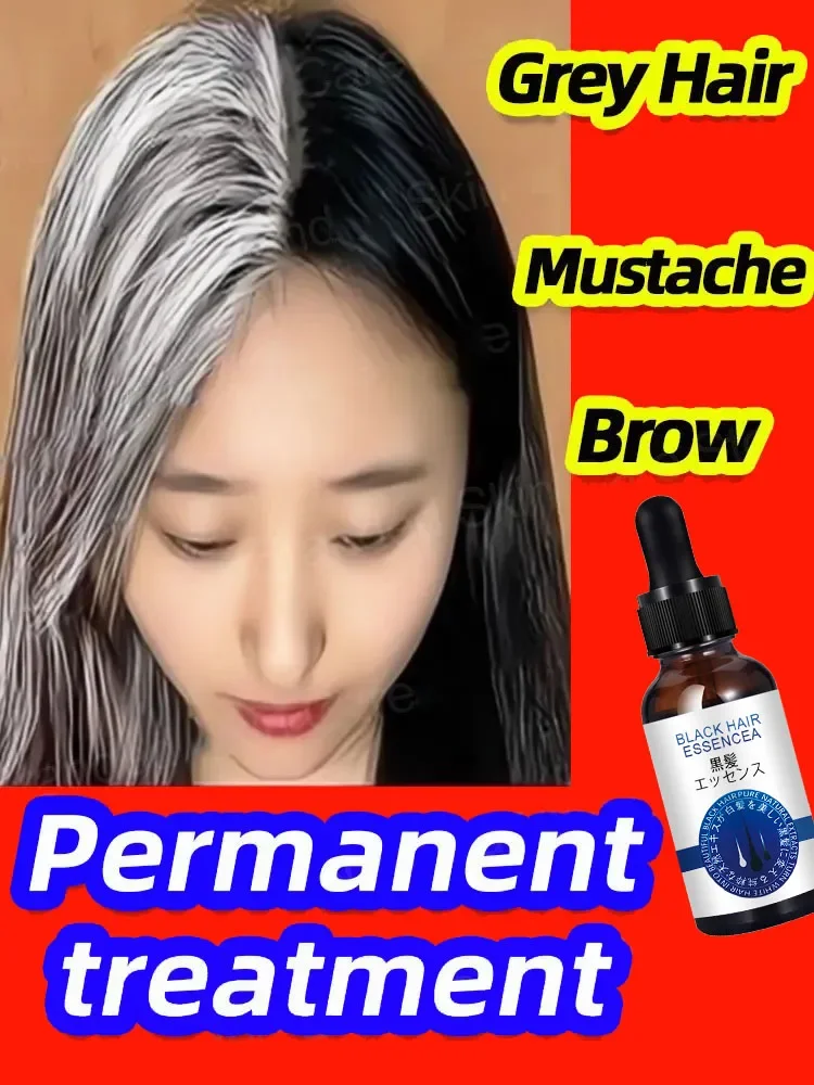 

Anti Gray Hair Essence Blackening Serum Treatment White To Black Hair Repair Care Nourish Scalp Anti Hair Loss Products NEW