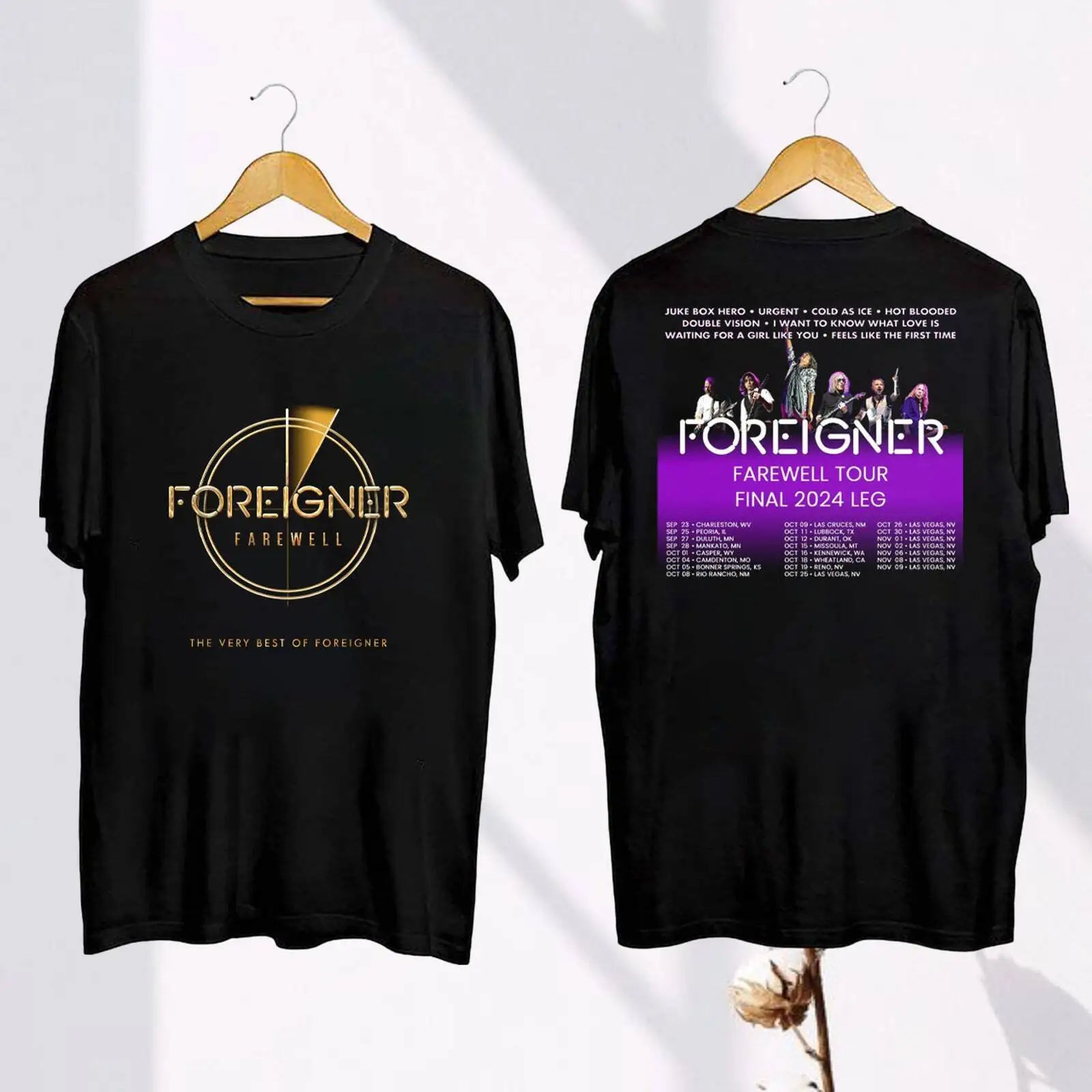 

Graphic Foreigner Farewell Tour 2024 TShirt, Foreigner Band Shirt, Foreigner Fan