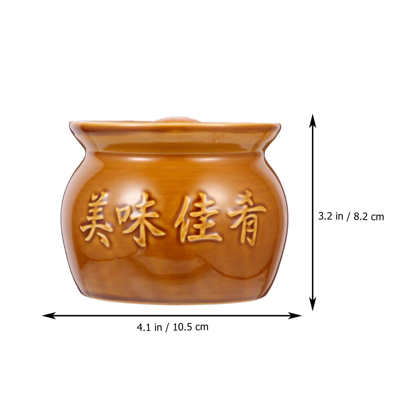 

Ceramic Stewing Pot 2 Quart Steaming Bowl For Home Kitchen Restaurant Multi-Function Soup Cooking Bowl
