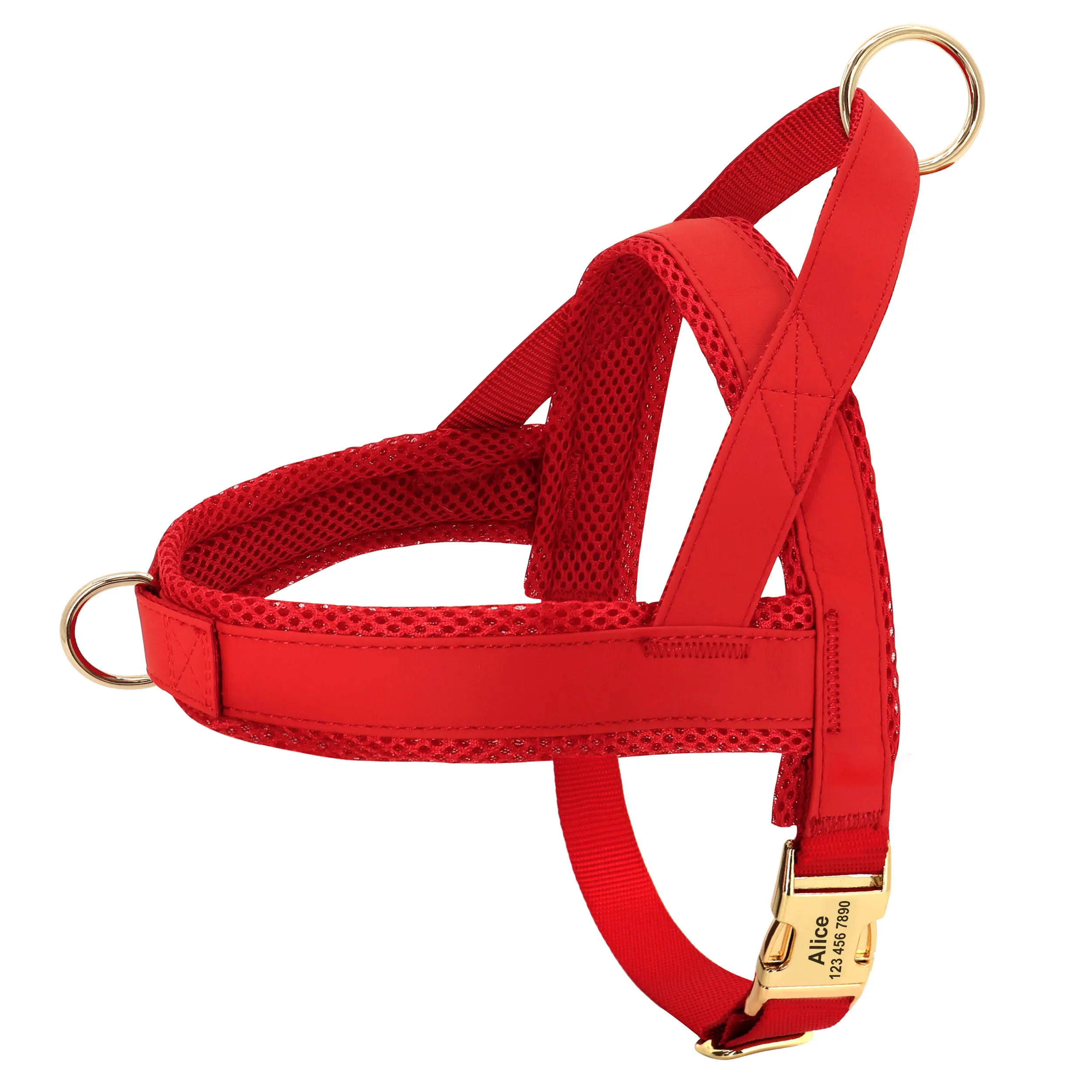 Personalized No Pull Dog Harness Free Engraved Pet Walking Training Harness Vest For Medium Large Dogs Bulldog Pet Supplies