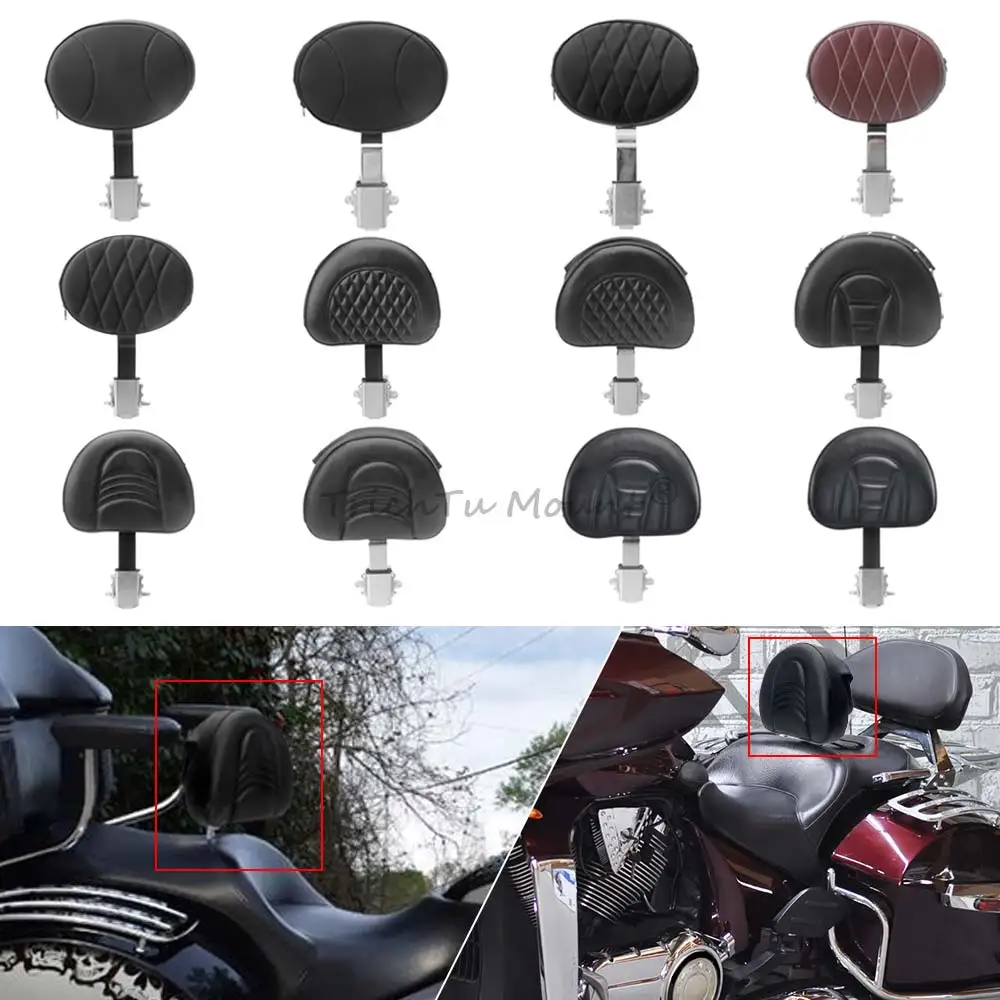 1Set Detachable Driver Rider Backrest Sissy Bar Motorcycle For Victory Magnum Cross Country Tour Cross Roads Hard-Ball 2010-2017