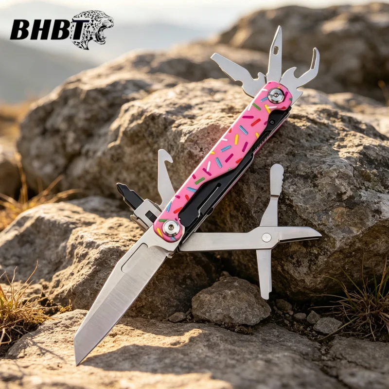 BHBT 16 in 1 Mini Folding Multitool Knife Multi-functional Tool Scissors Screwdriver EDC Outdoor Camping Survival Equipment