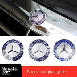 Car Metal Flat Hood Emblem Front Badge Logo Sticker For Mercedes Benz S E C Class W212 W213 W205 W177 W247 W176 CLS CLA CLK CLG