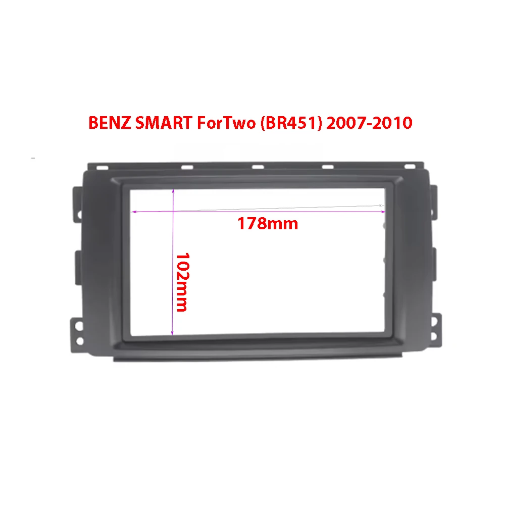 

Car Radio Fascia For BENZ SMART ForTwo (BR451) 2007 2008 2009 2010 DVD Player Auto Stereo Install Dash Panel Bezel Frame Kit