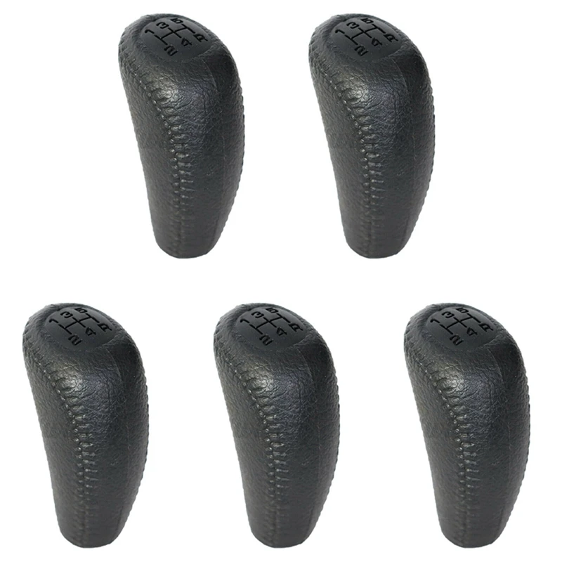 5X Car Leather Speed Gear Shift Knob For Honda Acura 94-01 54102-ST7-003ZA Balck