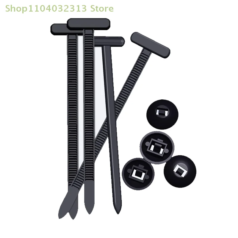 100 قطعة ربطة كابل النايلون مشبك السيارات السحابة المسمار استبدال كليب سيارة جذع محرك الحرس لوحة إدارة الأسلاك آمنة