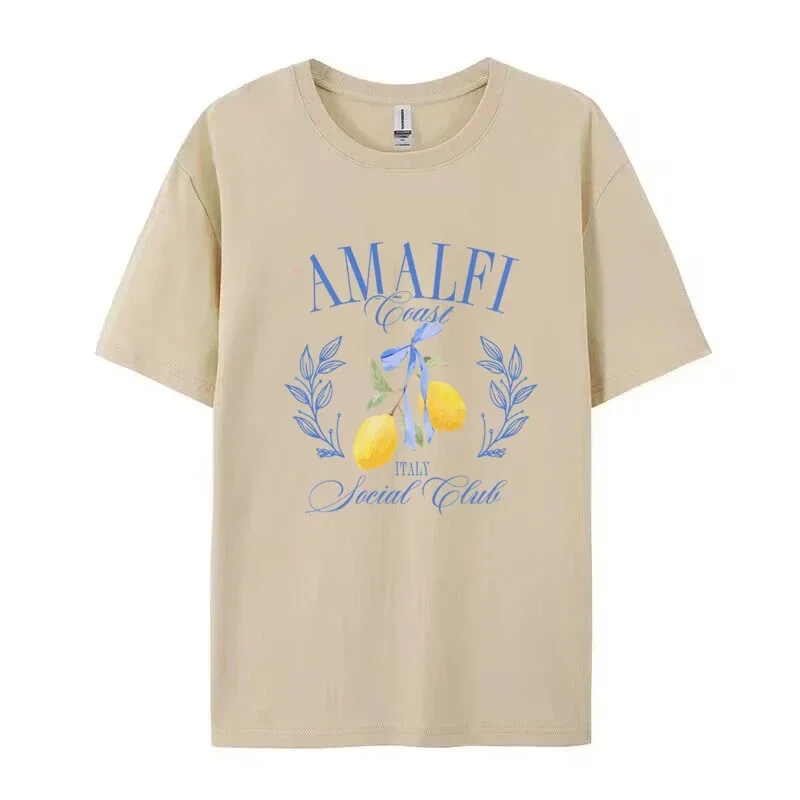 

Lemons Fruits Premium Fresh Printing T Shirt Woman Sportswear O-Neck Casual T Shirts All-Match Short Sleeve Women Clothing