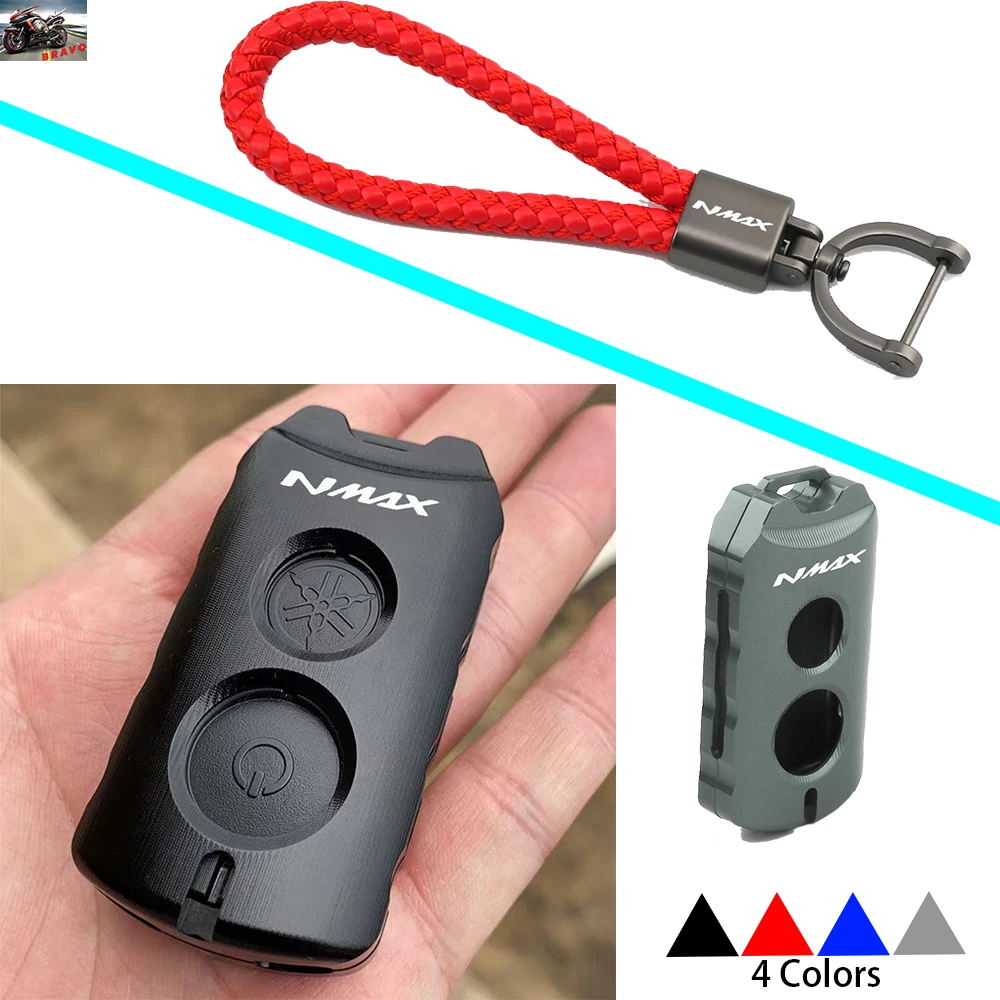 For Yamaha NVX NMAX 125 155 XMAX 125 250 300 400 2015-2024 Key Cover Protection Shell Motorcycle Parts Keychain Key Ring Case