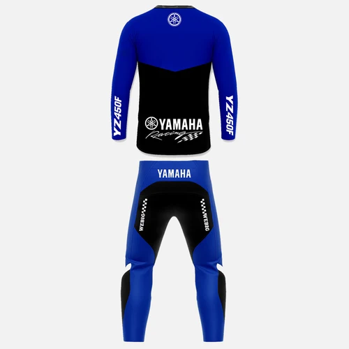 Imagen 2 del producto 2026 nuevo azul marino Yamaha nuevo MXGP 450F Super Motocross Racing Jersey hombres mujeres de gran tamaño transpirable y traje de montar de secado rápido