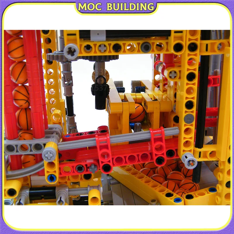 MOC Buidling Block Vertical Ball Clock GBC Module Machine Motor Technology Bricks Educational Toys Gifts