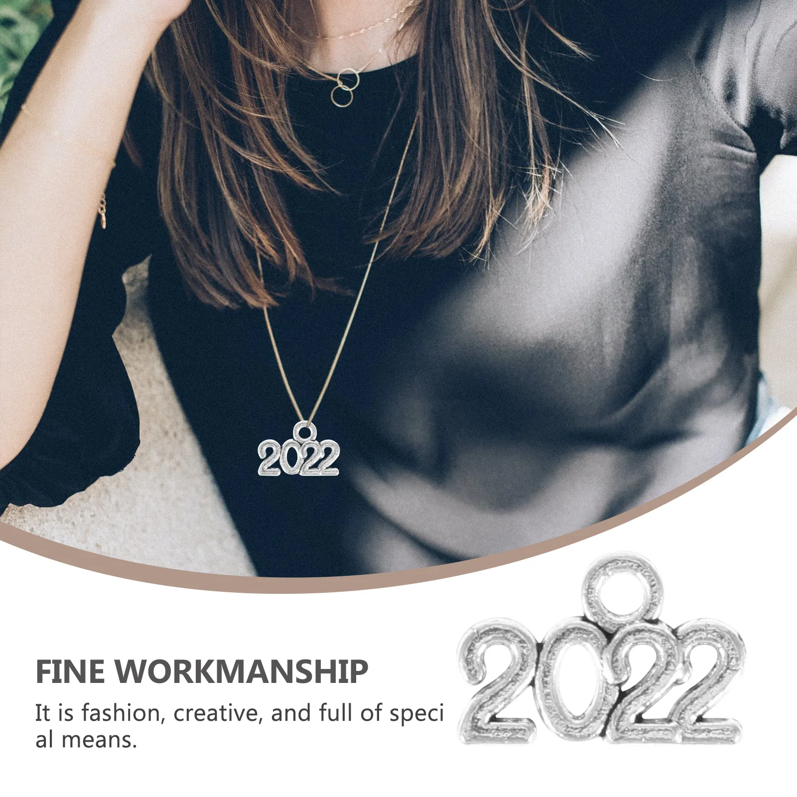 

100 шт. год сувенир подвески кулон сплав DIY ювелирные аксессуары ручной работы подарок ремесло 2022 кулон DIY аксессуар