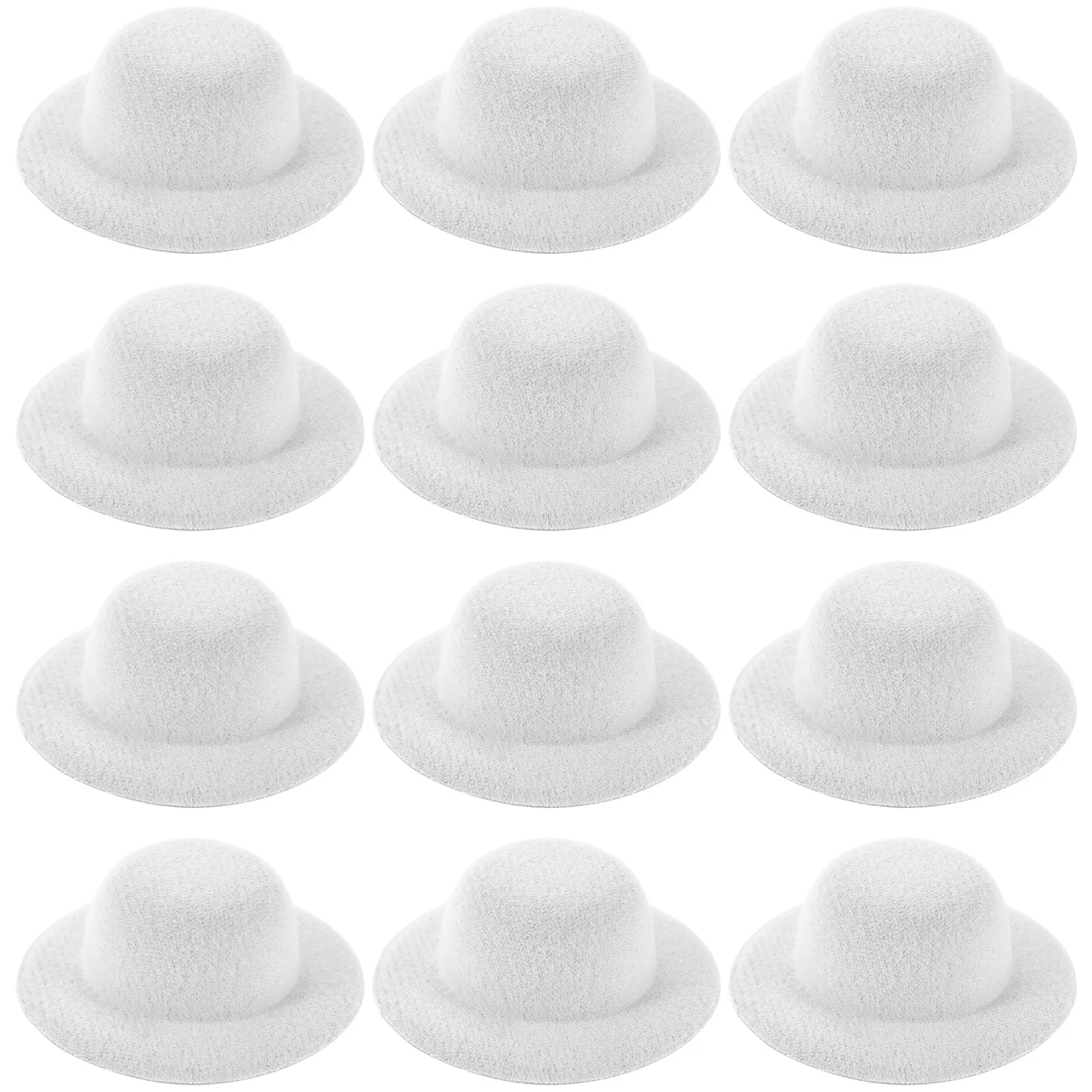 30 Peças de Mini Chapéus Formais Coloridos em Miniatura para Artesanato, Decorações de Festas e Acessórios de Natal