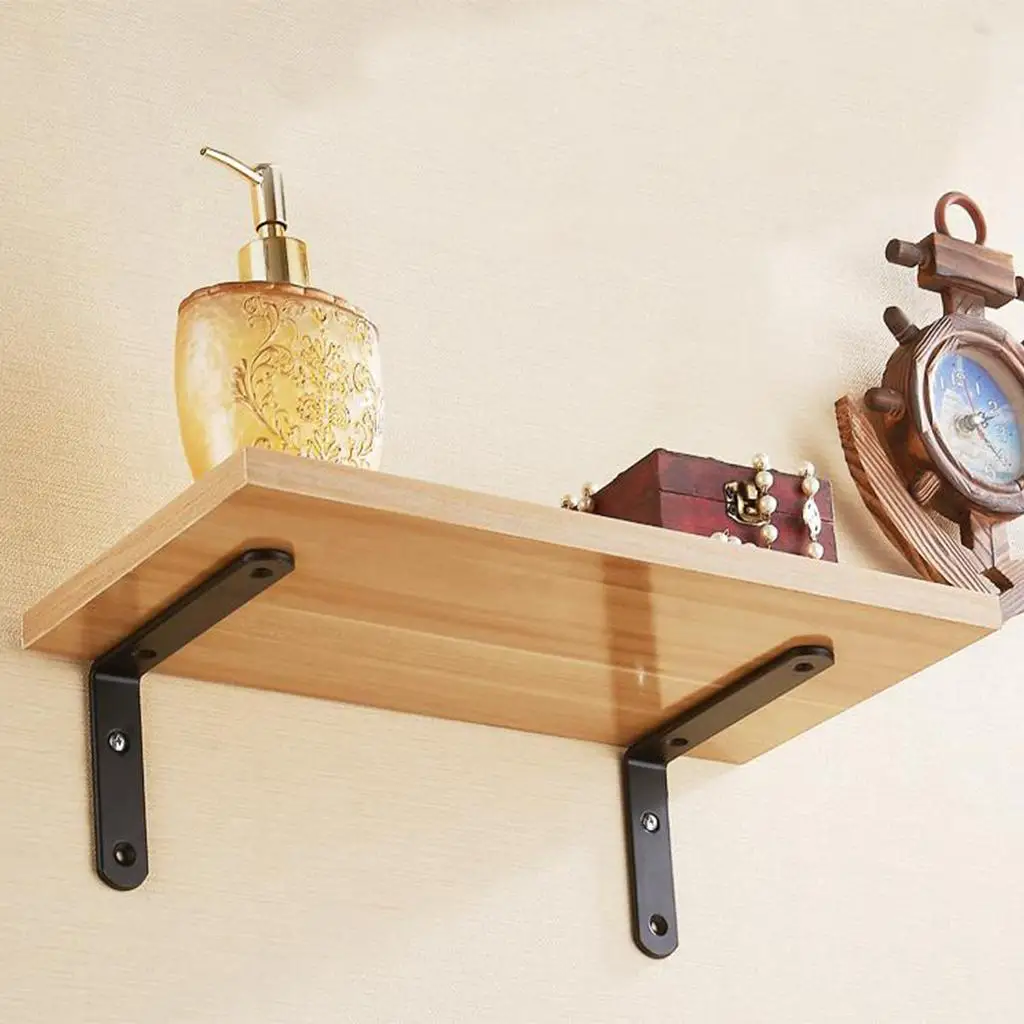 Floral Shelf Brackets Durable Aluminum Material Decorative Wall Shelf for Living Room Storage Display