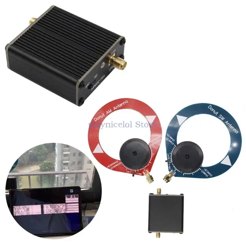 Antena MW SW Mini Antena Pętlowa Antena Do SDR WalkieTalkie Mała Antena Pętlowa HackRFone E8BA