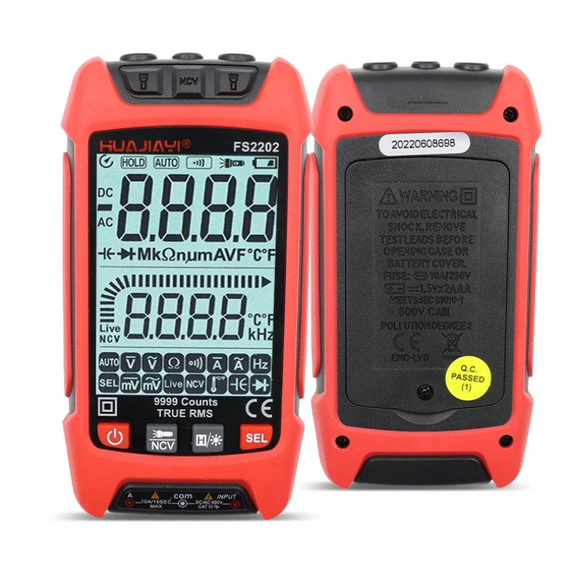 

Professional Digital Multimeter AC DC Voltmeter Auto Range Multimetres Smart Precision Tester Capacitance Meter Electrician Tool