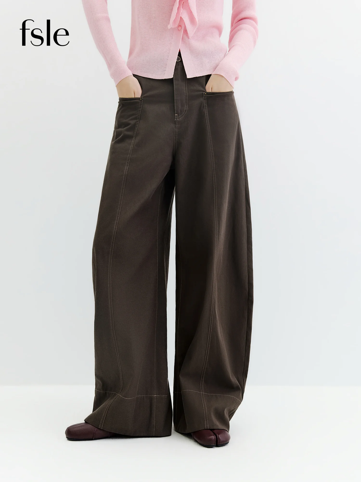 Tailored Trouser Wide - FSLE 2026 Sonbahar Yeni Kadın Lyocell