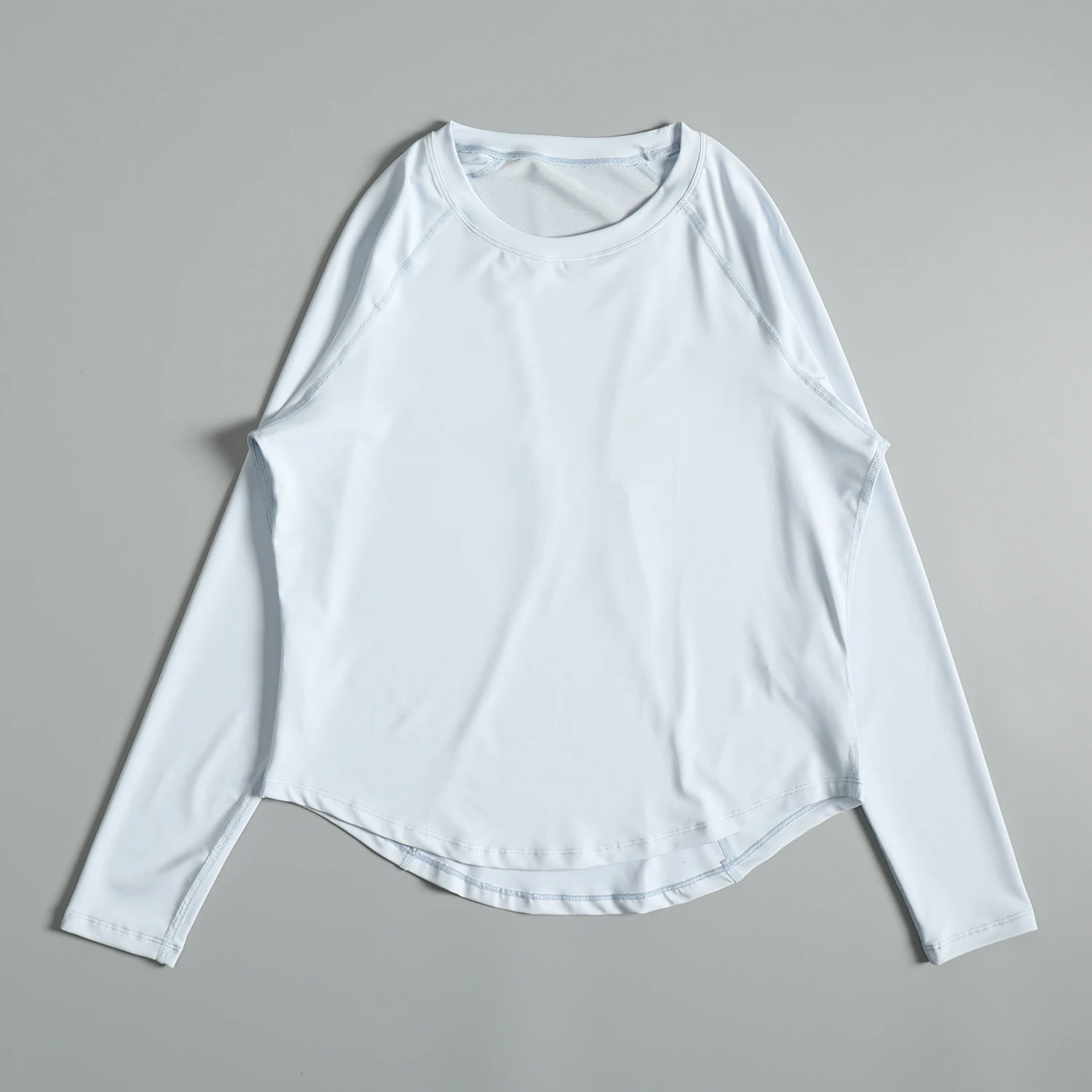 Women's Loose Breathable Long Sleeve Yoga Running T-Shirt Thin Quick Dry Sportswear Casual round Neck Design Moisture Wicking