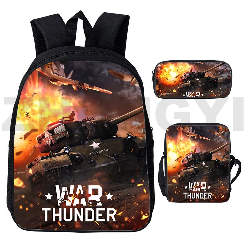 Mochila divertida de World of Tanks, 12/16 pulgadas, Gerand Tanks, mochilas escolares, adolescentes, niñas, juego de impresión 3D, Anime War Thunder Bags