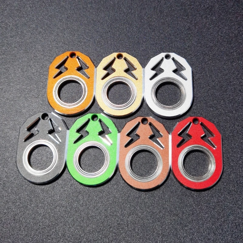 Novidade Spinner Chaveiro Rotativo Chaveiro Brinquedo Fidgets Tédio Aliviando Spinner