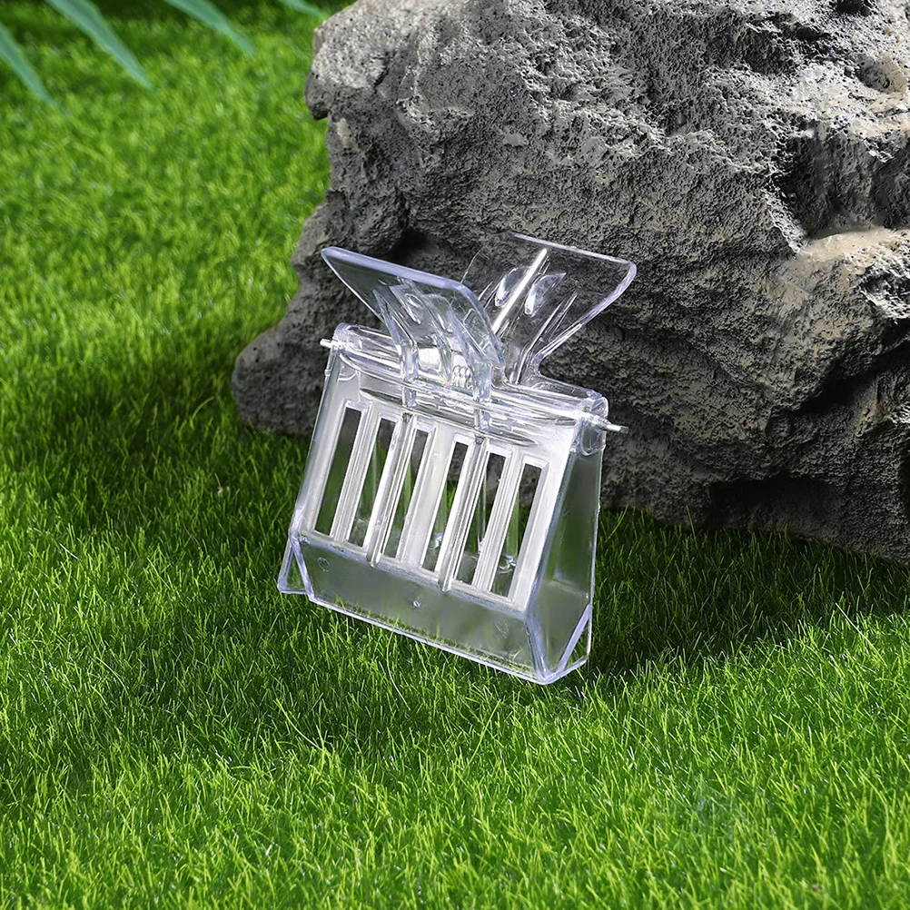 

4Pcs Plastic Transparent Bee Queen Clips Lightweight Durable Beekeeping Clip Catcher Clamp Essential Accessories