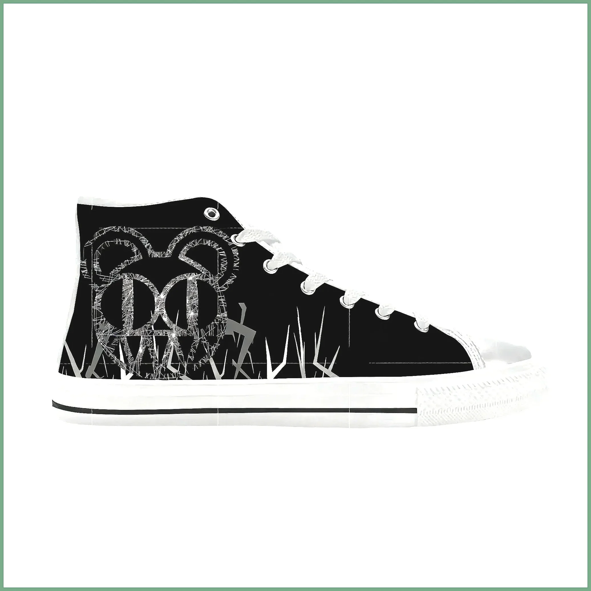 Radiohead Band 3D Print High-Top Sneakers, Cool Casual Breathable Shoes for Men and Women
