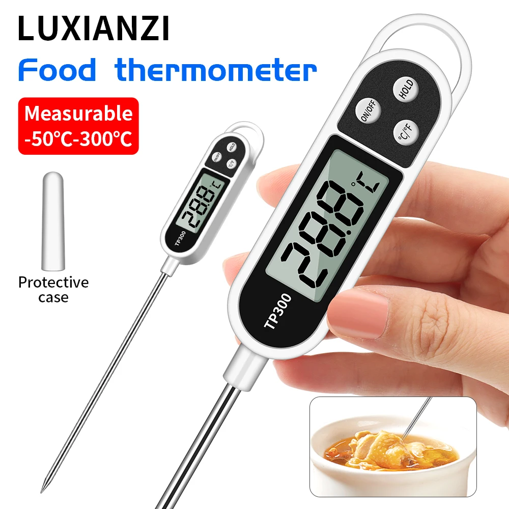 LUXIANZI TP300 Digital Food Thermometer with probe For Meat/BBQ/Milk/drinks Cooking Food Oven Kitchen Electronic Thermometer