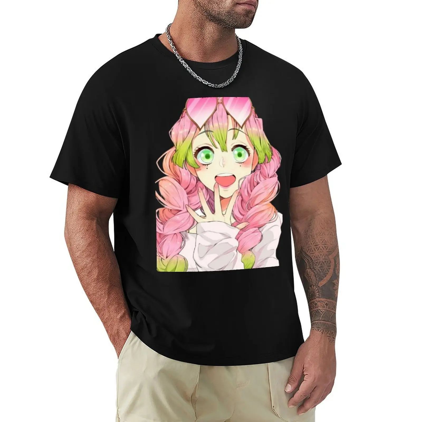 

Mitsuri Kanroji T-Shirt sublime anime tshirt graphic t shirt vintage mens workout shirts