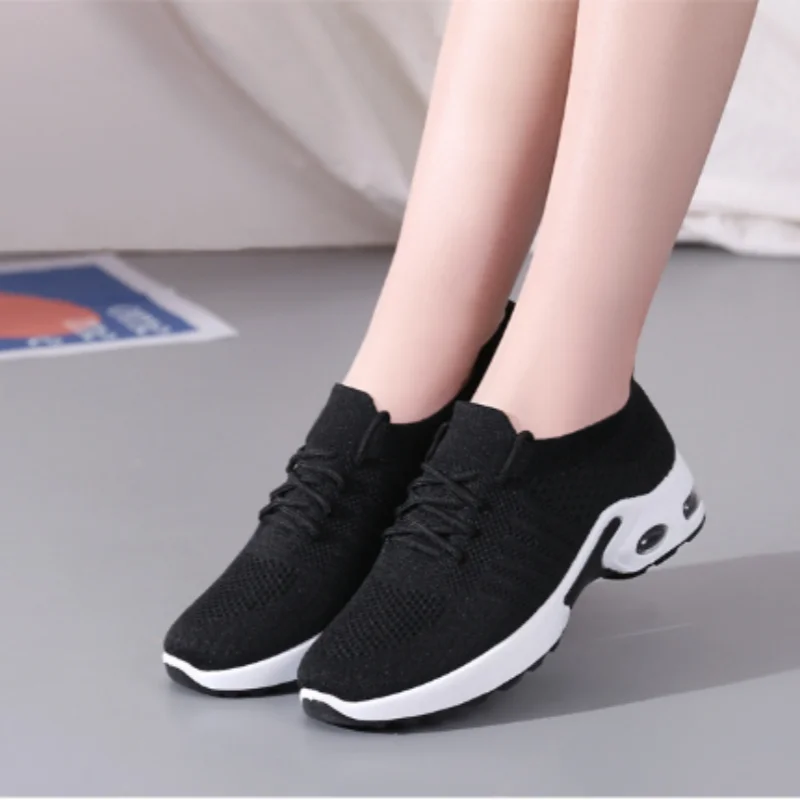 2024 Women's shoes summer new fashion casual shoes mesh comfortable soft sole running shoes breathable  sneakers