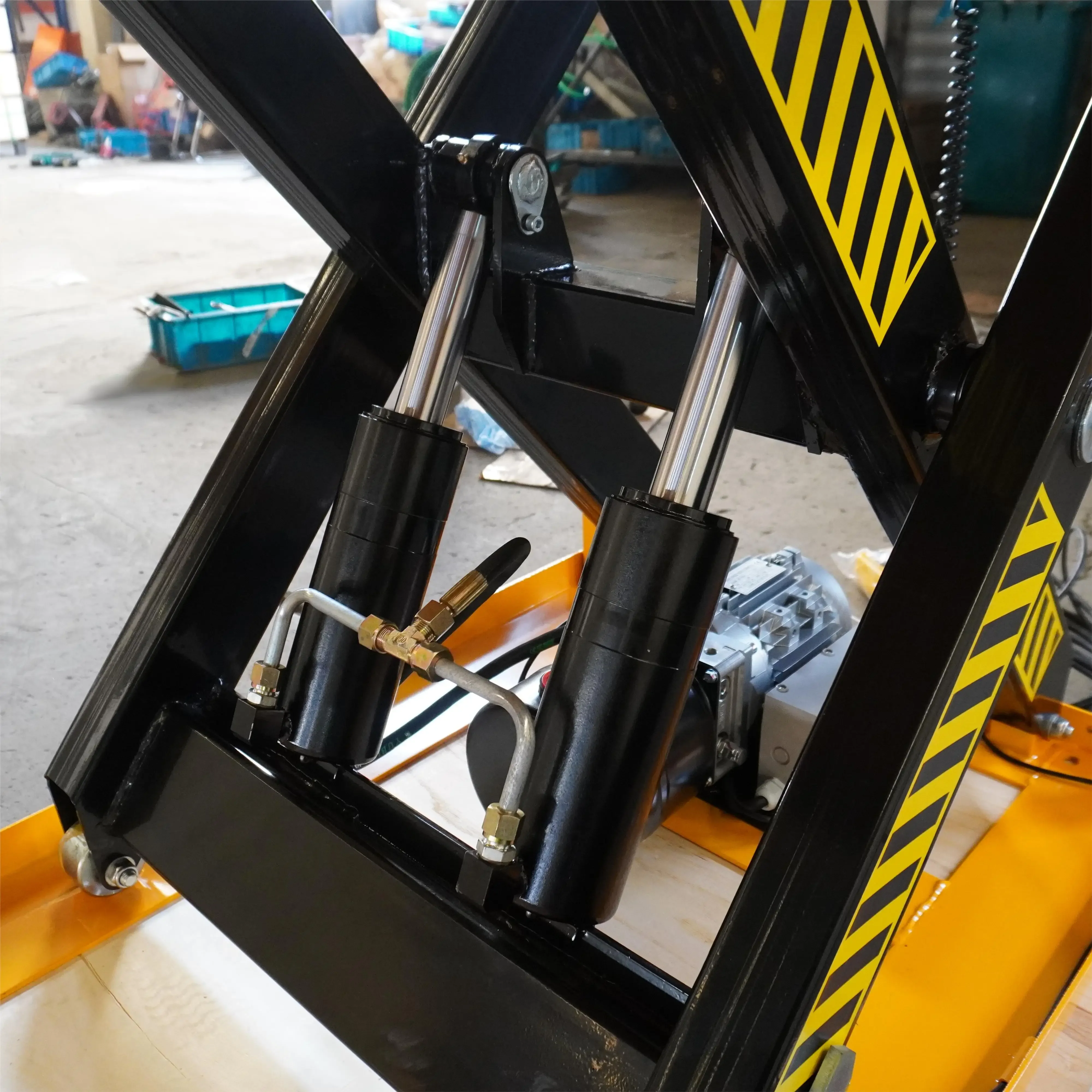JS Lift Tables 2024 New Innovations Motor 2Ton Fixed Scissor Lift Electrical Lifting Platform