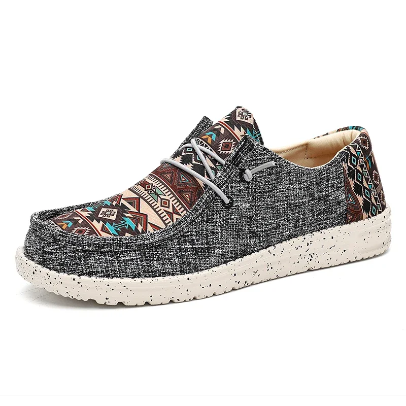 Espadrilles décontractées en toile pour hommes, chaussures de couple, chaussures d'été, chaussures plates souples, chaussures légères et respirantes, nouvelle mode