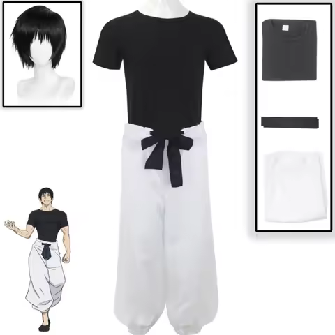 Anime Jujutsu Kaisen Season 2 Toji Fushiguro Cosplay Costume Sorcerer KillerHalloween Cosplay Costume Jujutsu Full Set Uniform
