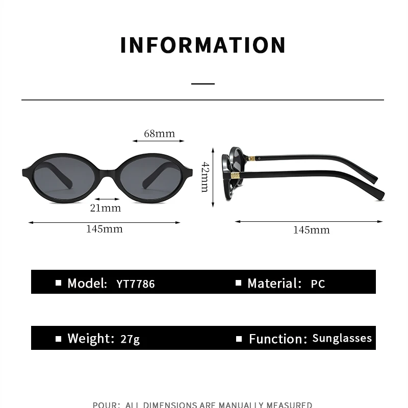 Sexy Small Oval Women's Sunglasses 2024 New Fashion Leopard Brown Hot Sun Glasses Female Retro Colorful Shade Eyeglasses image 4
