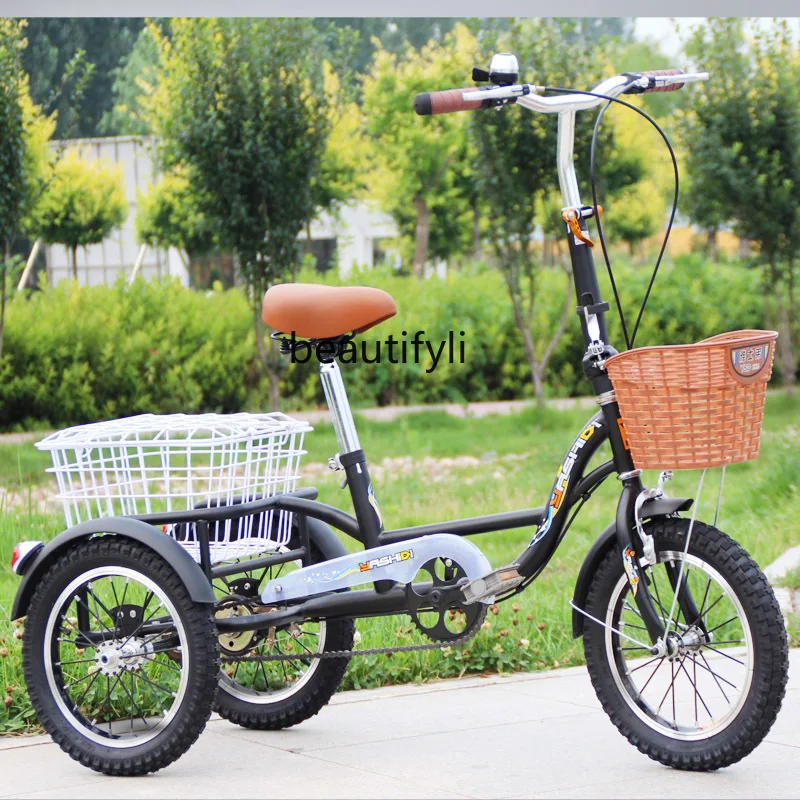 New Middle-Aged and Elderly Human Tricycle Bicycle Elderly Pedal Casual Scooter Adult Car