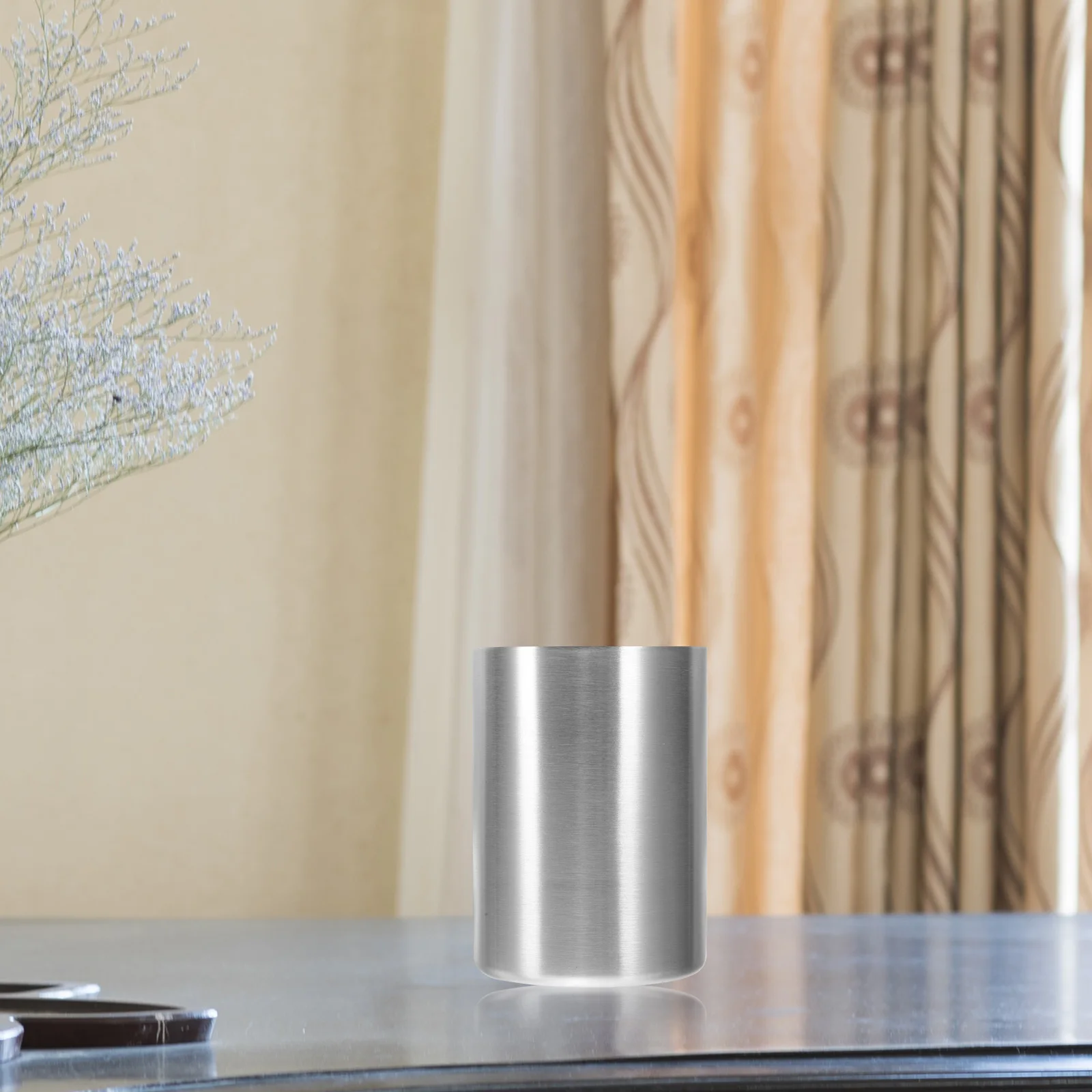 

Stainless Steel Mug Cups Tea Drinking Round Water Tumbler Metal Stainless Steel Water Cup Mugs Travel Smooth Premium