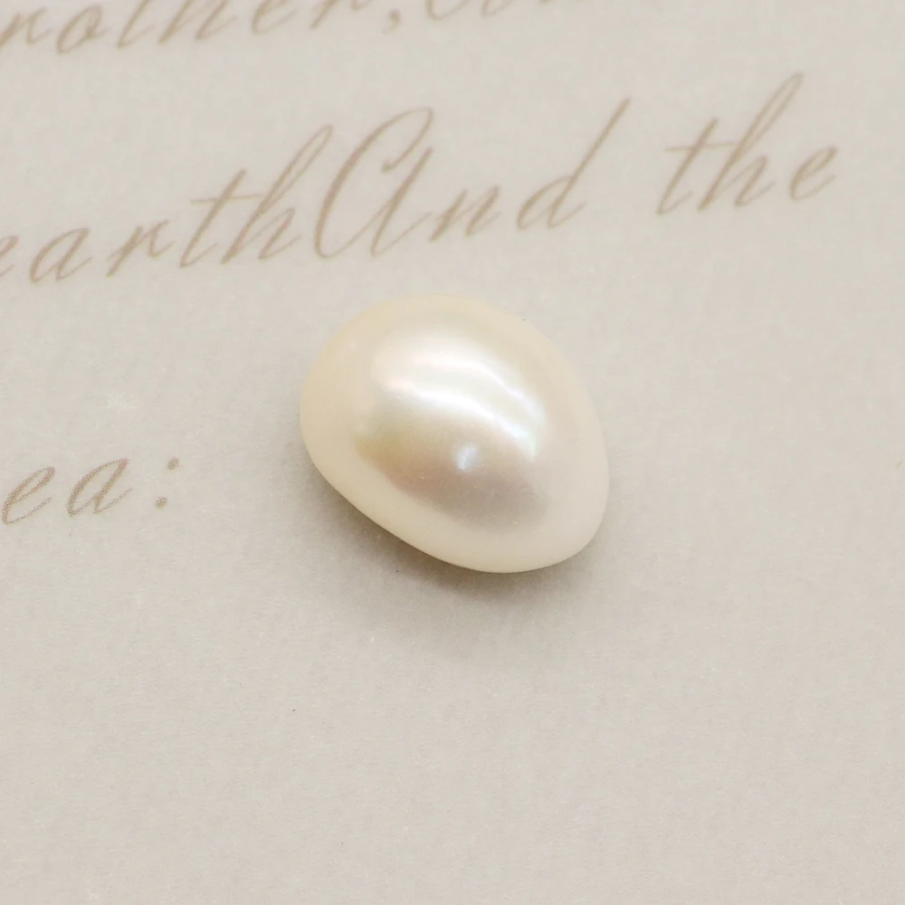 Natural Cultured Pearls Non Porous Loose Beads Baroque Oval Pearls Used for Jewelry Making DIY Charming Women's Earrings 8-10mm