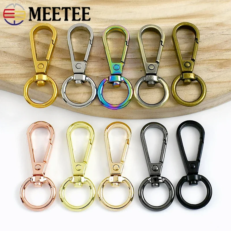 5/10/20Pcs 13*50mm Metal Buckle Swivel Lobster Snap Hook Keyring Carabiner Clips Bag Strap Webbing Trigger Hardware Accessories