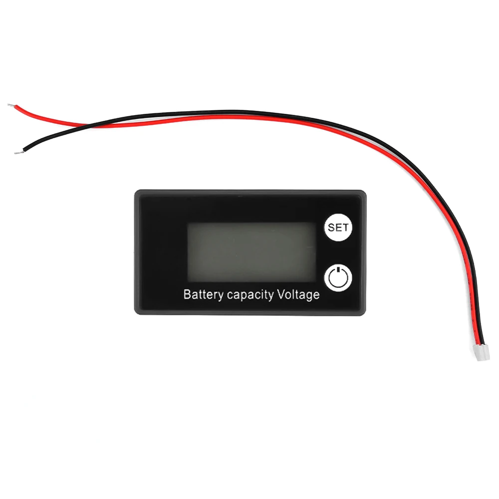 Compteur électrique numérique LCD DC8-100V 6133A indicateur de capacité de la batterie Lithium veFePO4 Cellule au plomb 12V 24V 48V 72V Voltmètre