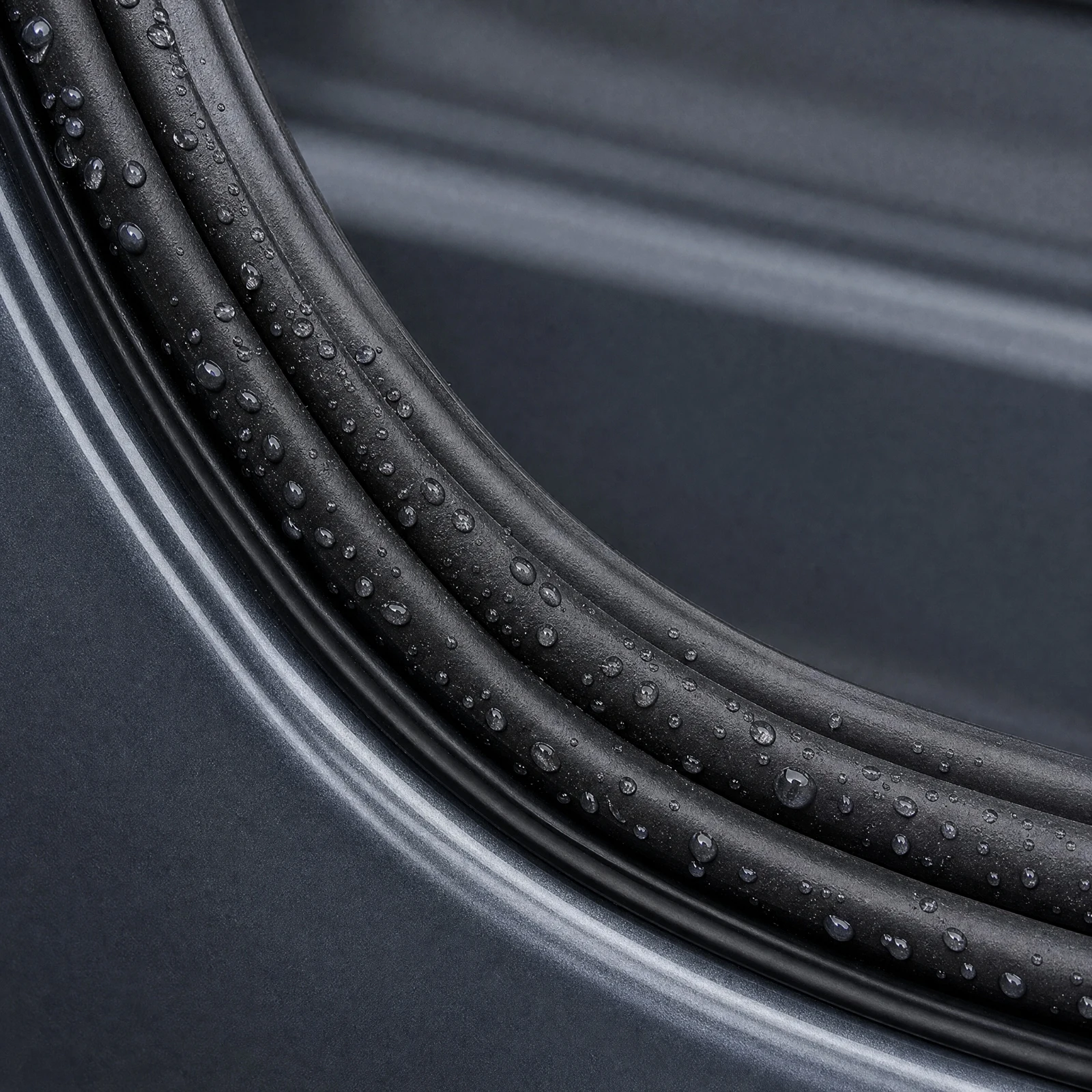 Rear Liftgate Weatherstrip Seal Dustproof Tailgate Rubber Weatherstrip Seal Sealing Strip Sound Insulation Elastic