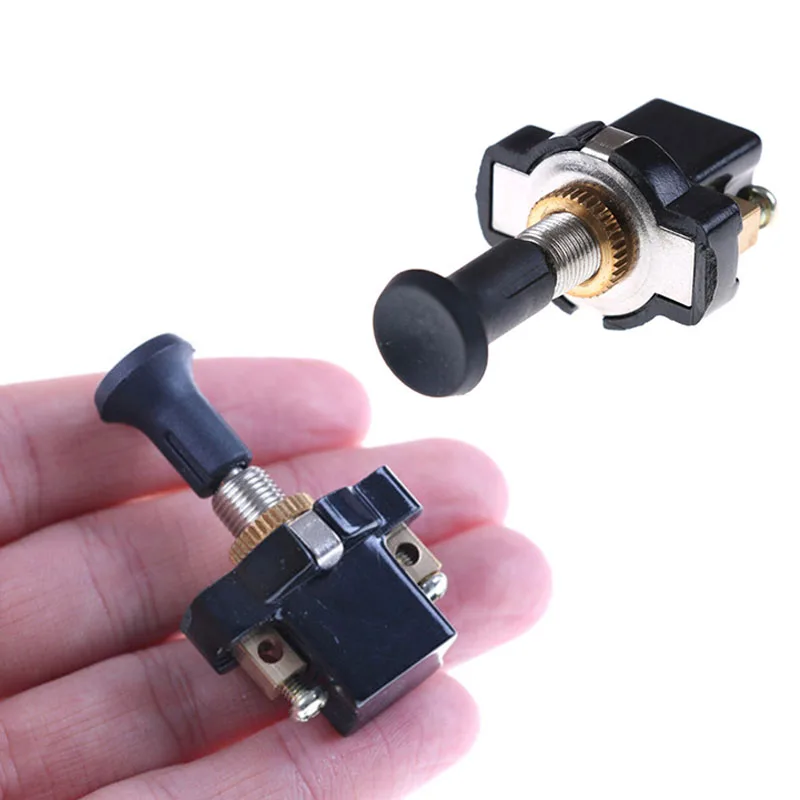 12V24V Universal First Gear Headlight Push Pull Switch Truck Conversion Hand Pull Switch Start Motor Terminal
