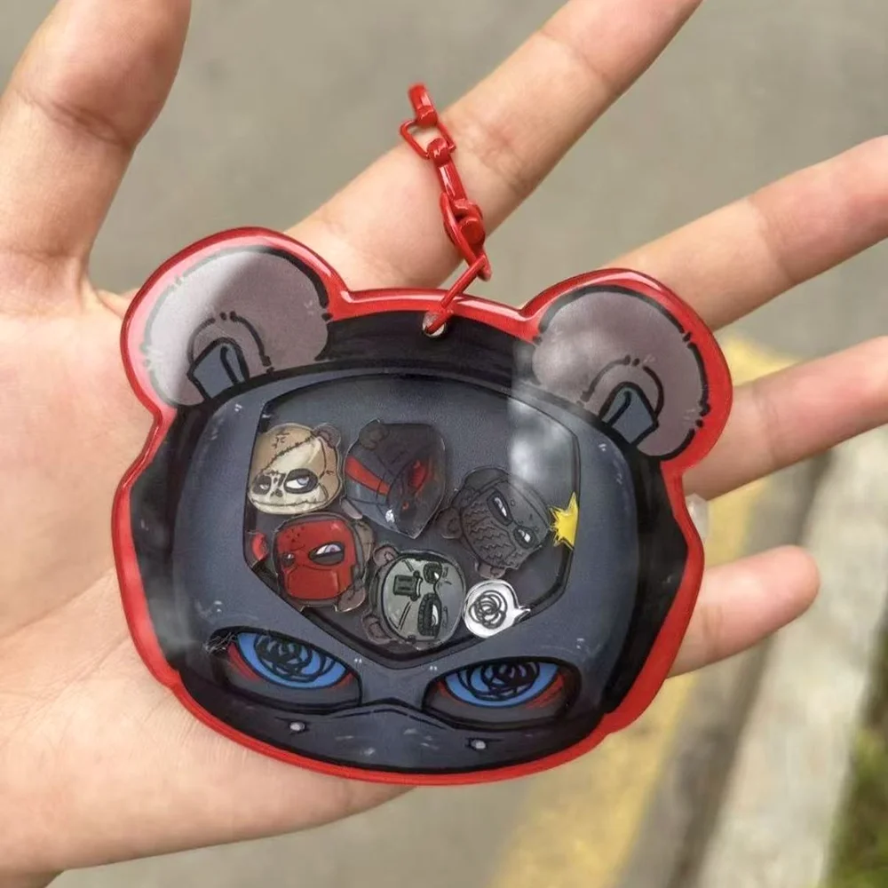 Game Nikto Cosplay Keychain Shake Acrylic Cartoon Backpack Pendant Keyring Jewelry Accessories