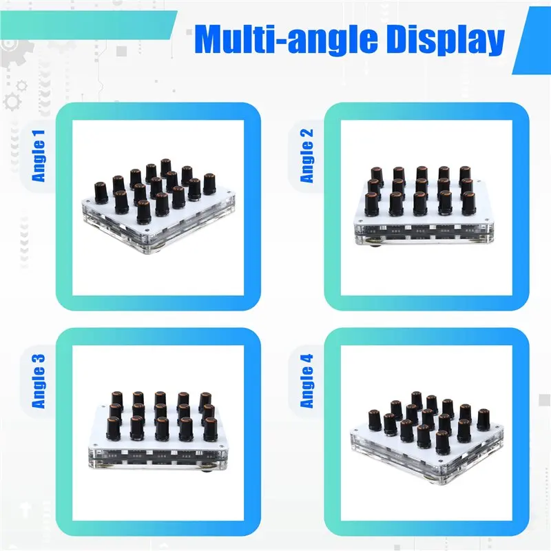 

A96I-CC Information Volume Control 15 Knob Knobs, USB-C Interface, Custom Music Host Software, MIDI Controller