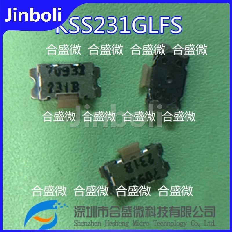 10PCS Tactile Switch KSS231GLFS KSS231G SMD 2Pins Turtle Side Key Micro Switch